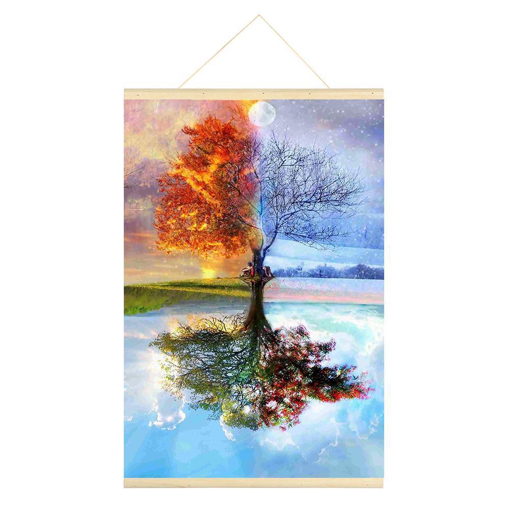 Hanging Tree - Full Drill Round Drill - 40x60cm