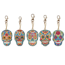 Load image into Gallery viewer, 5pcs Skull DIY Keychain
