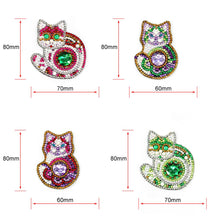 Load image into Gallery viewer, 4pcs Cat DIY Keychain
