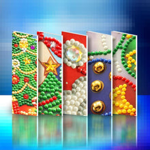 Load image into Gallery viewer, 4pcs/set Christmas Greeting Cards Diamond Painting
