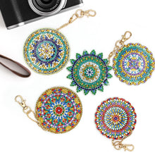 Load image into Gallery viewer, 5pcs Mandala DIY Keychain
