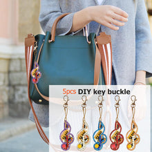 Load image into Gallery viewer, 5pcs Note DIY Keychain
