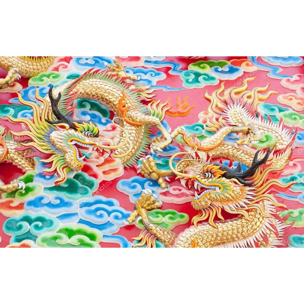 Chinese Dragon  - Full Drill Round Drill - 40x60cm