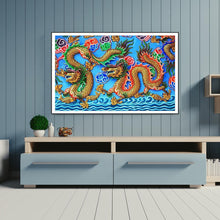 Load image into Gallery viewer, Dragons - Full Drill Round Drill Painting - 40x60cm
