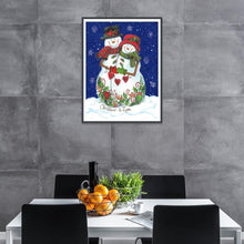 Load image into Gallery viewer, Snowman  - Full Drill Round Drill - 30x40cm
