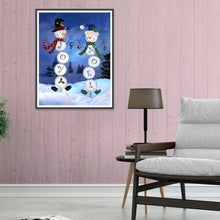 Load image into Gallery viewer, Snowman  - Full Drill Round Drill - 30x40cm
