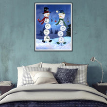 Load image into Gallery viewer, Snowman  - Full Drill Round Drill - 30x40cm
