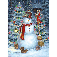 Load image into Gallery viewer, Snowman  - Full Drill Round Drill - 30x40cm
