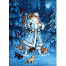 Load image into Gallery viewer, Santa Claus Snowman  - Full Drill Round Drill - 40x30cm
