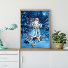 Load image into Gallery viewer, Santa Claus Snowman  - Full Drill Round Drill - 40x30cm
