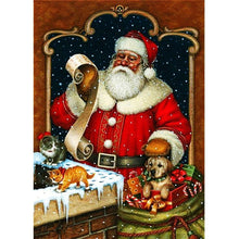 Load image into Gallery viewer, Santa Claus Snowman  - Full Drill Round Drill - 40x30cm
