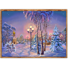 Load image into Gallery viewer, Snow Scenery  - Full Drill Round Drill - 40x30cm
