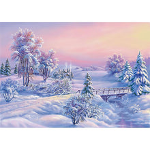 Load image into Gallery viewer, Snow Scenery  - Full Drill Round Drill - 40x30cm
