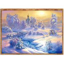 Load image into Gallery viewer, Snow Scenery  - Full Drill Round Drill - 40x30cm
