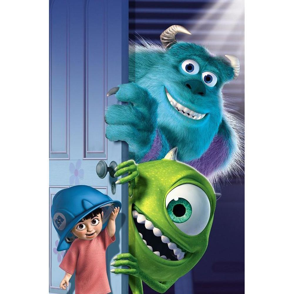 Monsters Inc - Full Drill Round Drill - 30x40cm