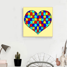 Load image into Gallery viewer, Heart - Full Drill Round Drill - 30x30cm
