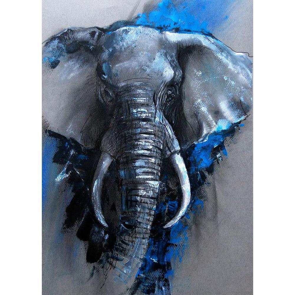 Elephant  - Full Drill Round Drill - 30x40cm