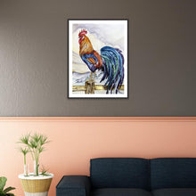 Load image into Gallery viewer, Rooster  - Full Drill Round Drill - 30x40cm
