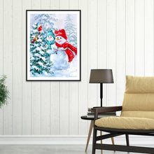 Load image into Gallery viewer, Snowman  - Full Drill Round Drill - 30x40cm
