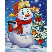 Load image into Gallery viewer, Snowman  - Full Drill Round Drill - 30x40cm
