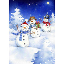 Load image into Gallery viewer, Snowman  - Full Drill Round Drill - 30x40cm
