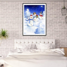 Load image into Gallery viewer, Snowman  - Full Drill Round Drill - 30x40cm
