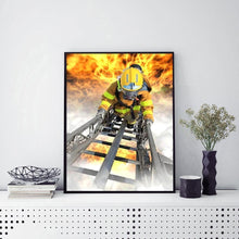 Load image into Gallery viewer, Fire Fighter - Full Drill Round Drill - 30x40cm
