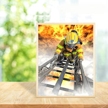 Load image into Gallery viewer, Fire Fighter - Full Drill Round Drill - 30x40cm
