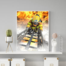 Load image into Gallery viewer, Fire Fighter - Full Drill Round Drill - 30x40cm
