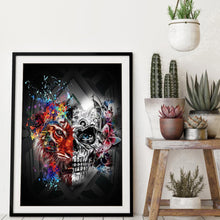 Load image into Gallery viewer, Skull  - Full Drill Round Drill - 30x40cm
