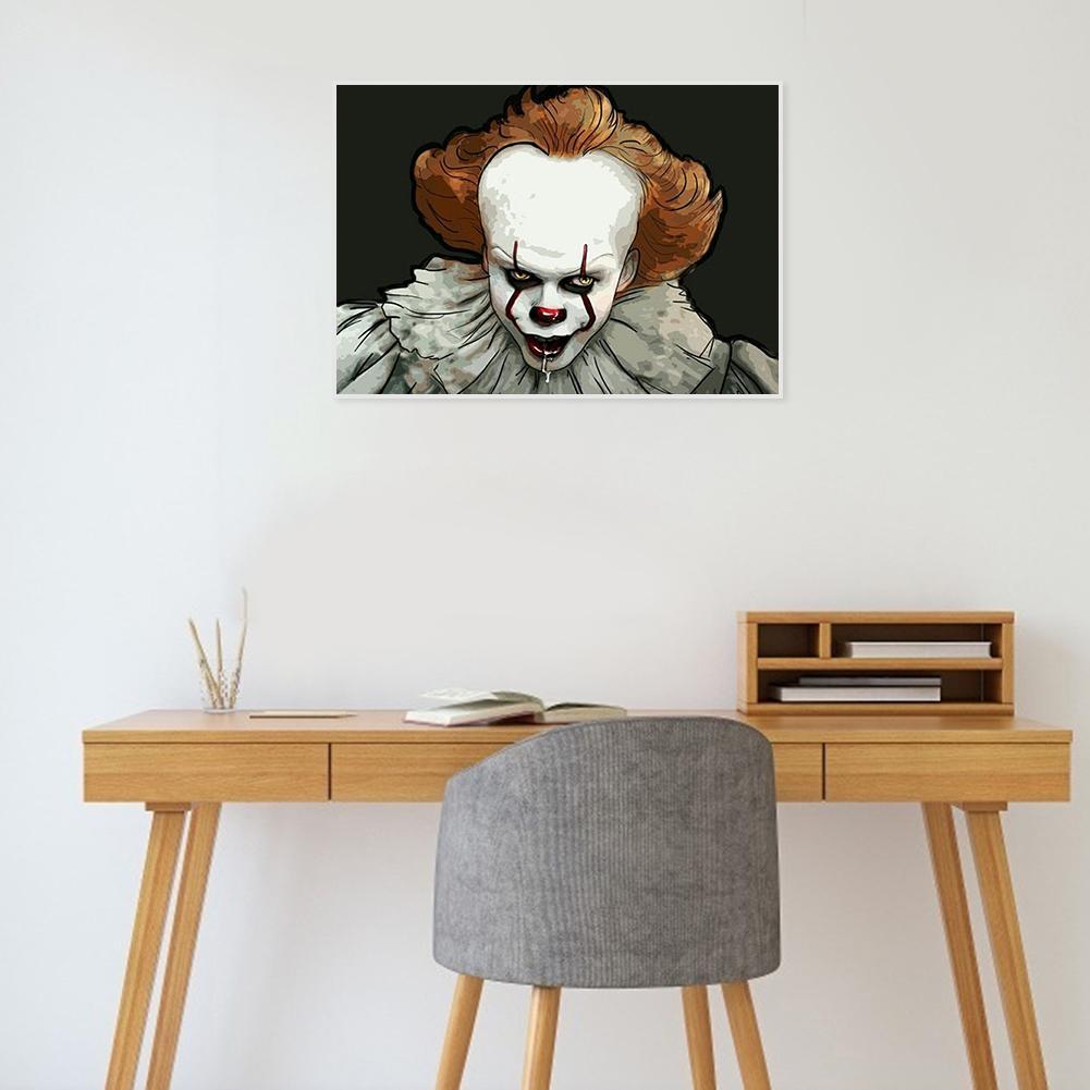 Clown  - Full Drill Round Drill - 30x40cm