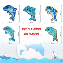 Load image into Gallery viewer, 5pcs Dolphin DIY Keychain
