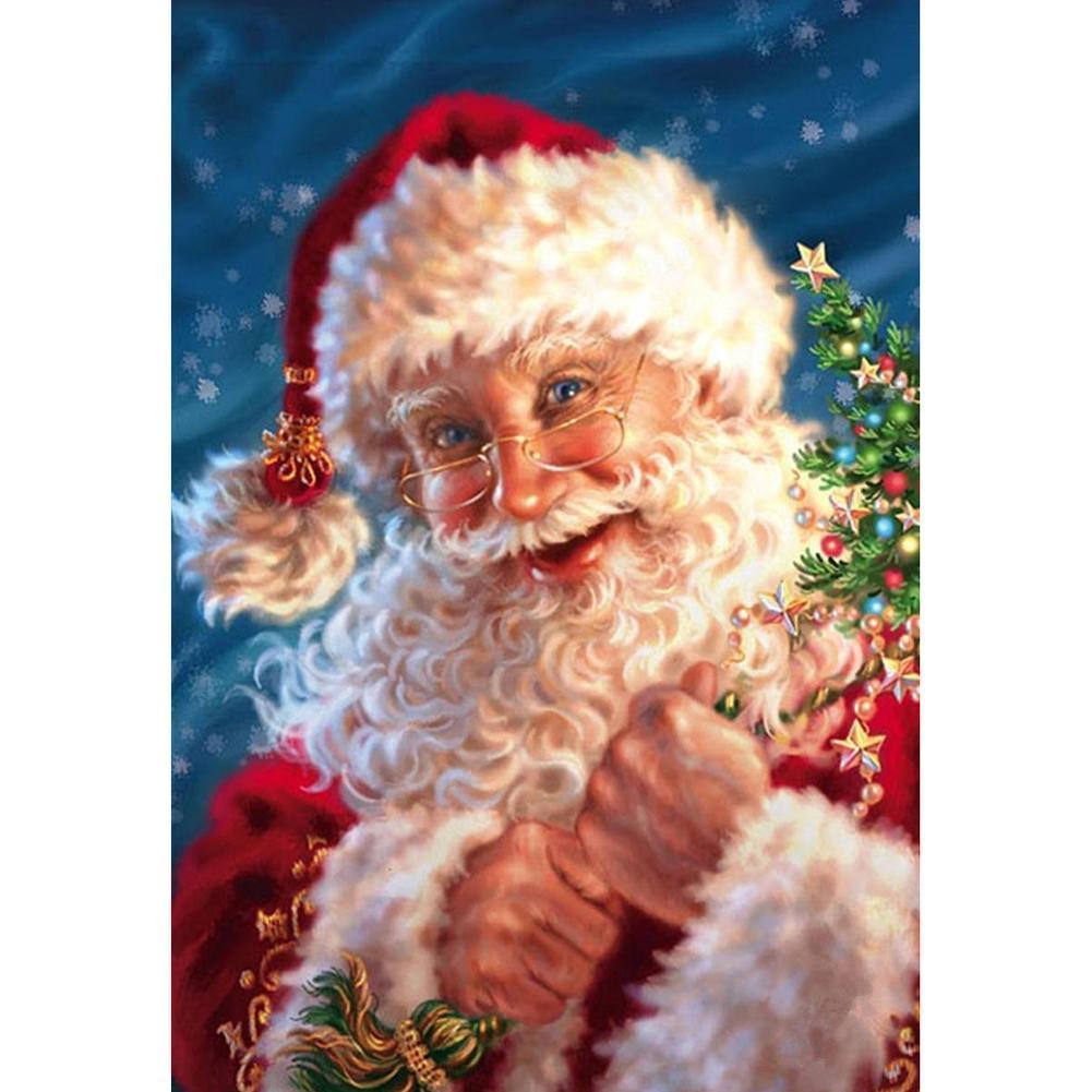 Santa Claus - Full Drill Round Drill - 30x40cm