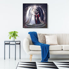 Load image into Gallery viewer, Black and White Angel - Full Drill Round Drill - 30x30cm
