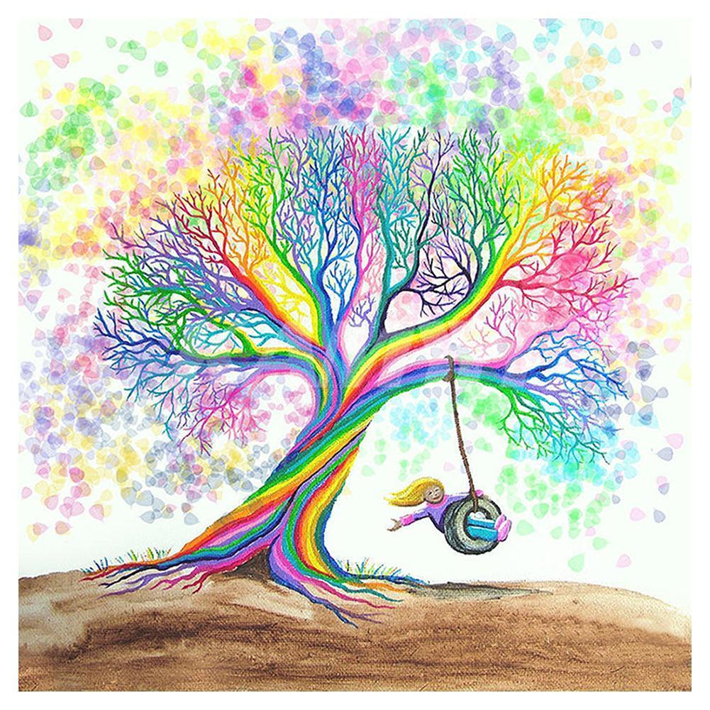 Colorful Tree - Full Diamond Painting - 30x30cm