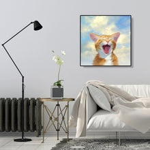 Load image into Gallery viewer, Smile Cat - Full Diamond Painting - 30x30cm
