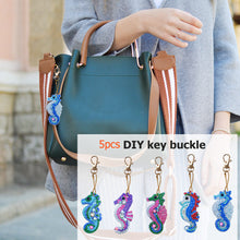 Load image into Gallery viewer, 5pcs Seahorse DIY Keychain
