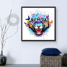 Load image into Gallery viewer, Colorful Tiger - Full Drill Round Drill - 30x30cm
