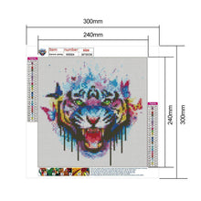 Load image into Gallery viewer, Colorful Tiger - Full Drill Round Drill - 30x30cm
