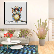 Load image into Gallery viewer, Glasses Owl - Full Drill Round Drill - 30x30cm
