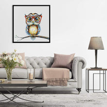 Load image into Gallery viewer, Glasses Owl - Full Drill Round Drill - 30x30cm
