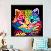 Load image into Gallery viewer, Colorful Cat - Full Drill Round Drill - 30x30cm
