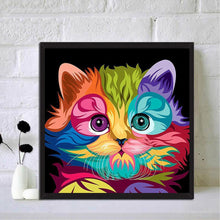 Load image into Gallery viewer, Colorful Cat - Full Drill Round Drill - 30x30cm
