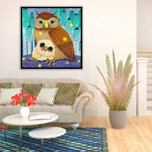 Load image into Gallery viewer, Owls Ornaments - Full Drill Round Drill - 30x30cm
