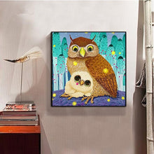 Load image into Gallery viewer, Owls Ornaments - Full Drill Round Drill - 30x30cm
