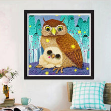 Load image into Gallery viewer, Owls Ornaments - Full Drill Round Drill - 30x30cm
