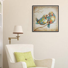 Load image into Gallery viewer, 2 Birds Ornament - Full Drill Round Drill - 30x30cm
