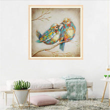 Load image into Gallery viewer, 2 Birds Ornament - Full Drill Round Drill - 30x30cm
