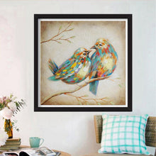 Load image into Gallery viewer, 2 Birds Ornament - Full Drill Round Drill - 30x30cm
