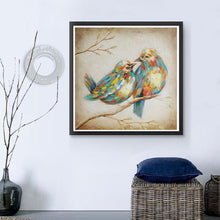 Load image into Gallery viewer, 2 Birds Ornament - Full Drill Round Drill - 30x30cm
